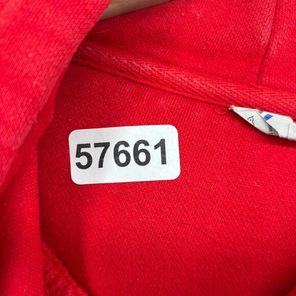 STEW LEONARDS Hoodie Adult XL Farm Fresh Supermarket Sweatshirt Fleece Red - Picture 14 of 14